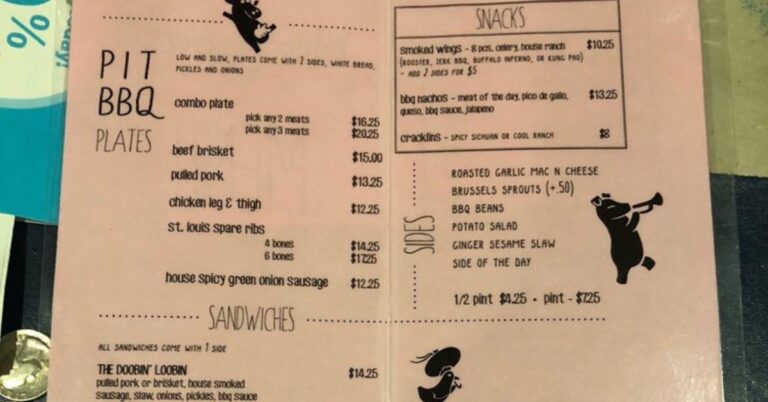 Blue Oak BBQ Menu (Update Menu 2025)