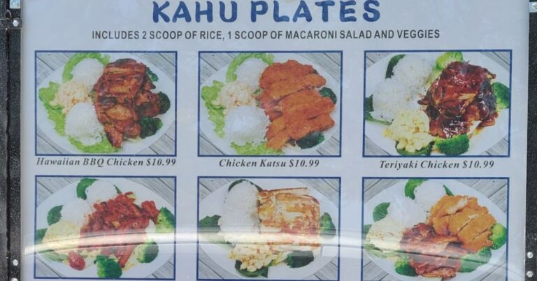 Kahu Hawaiian BBQ Menu (Update Menu 2025)