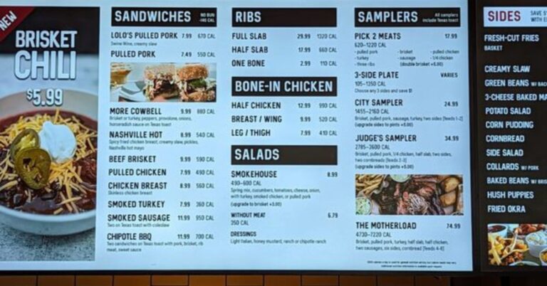 City Barbeque Greensboro Menu