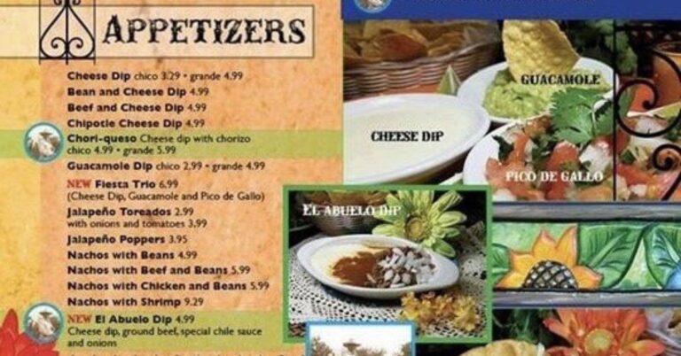 EL Abuelo Mexican BBQ Menu